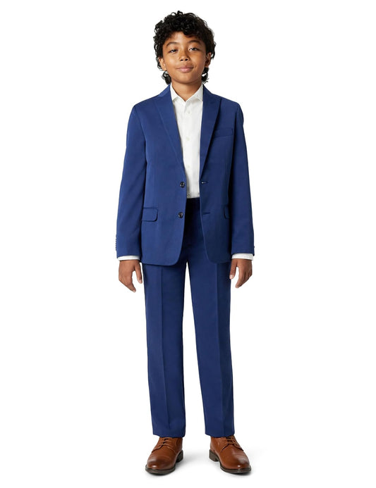 Calvin Klein Juego de Traje Formal de 2 Piezas. Juego de pantalón de Traje de Negocios para Niños