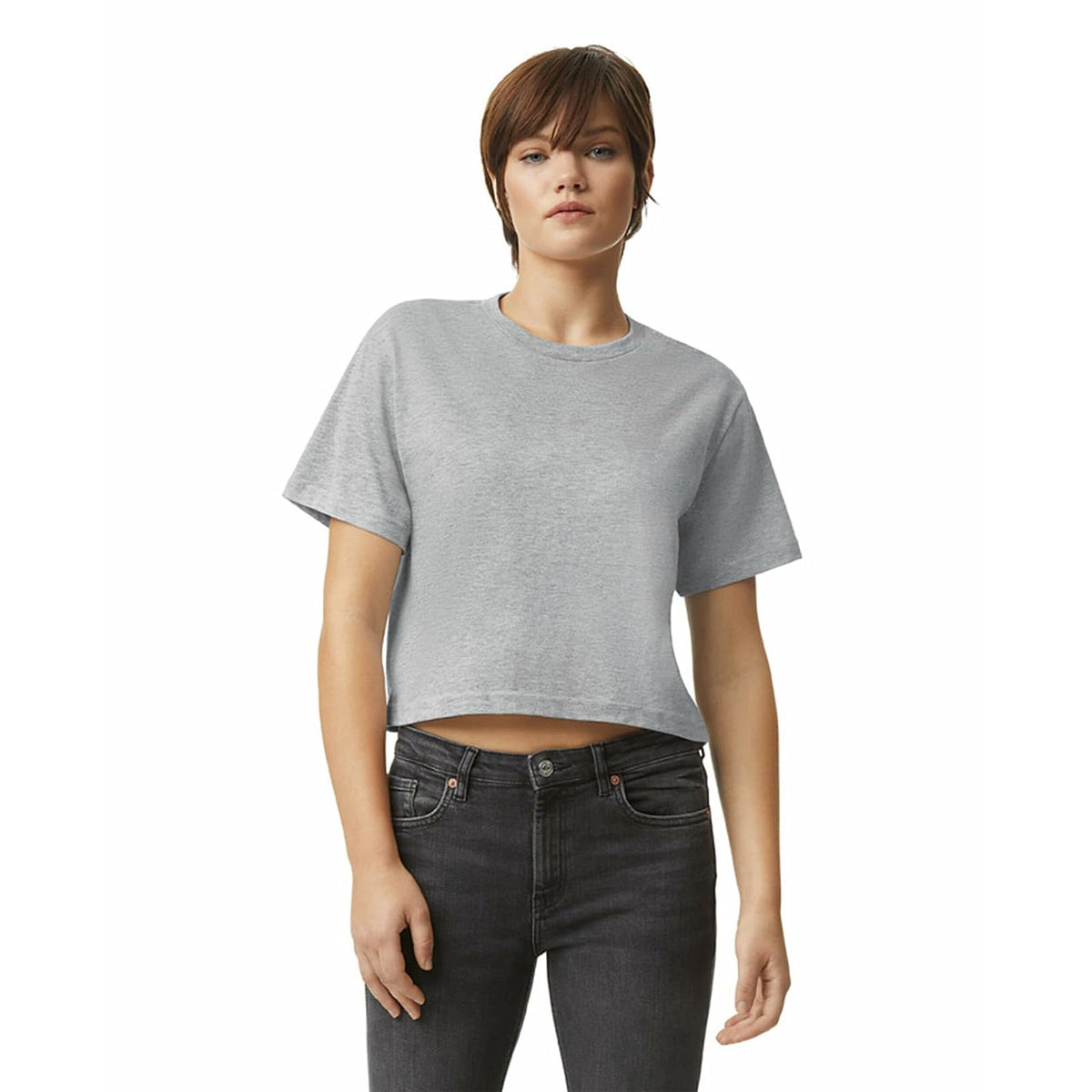 American Apparel Fine Jersey Boxy T-Shirt, Style G102, 2-Pack Camiseta Mujer