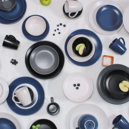 Le Bonne Table by Crown Baccara - Juego de 4 Platos Hondos, Bowls o Cuencos de Cerámica