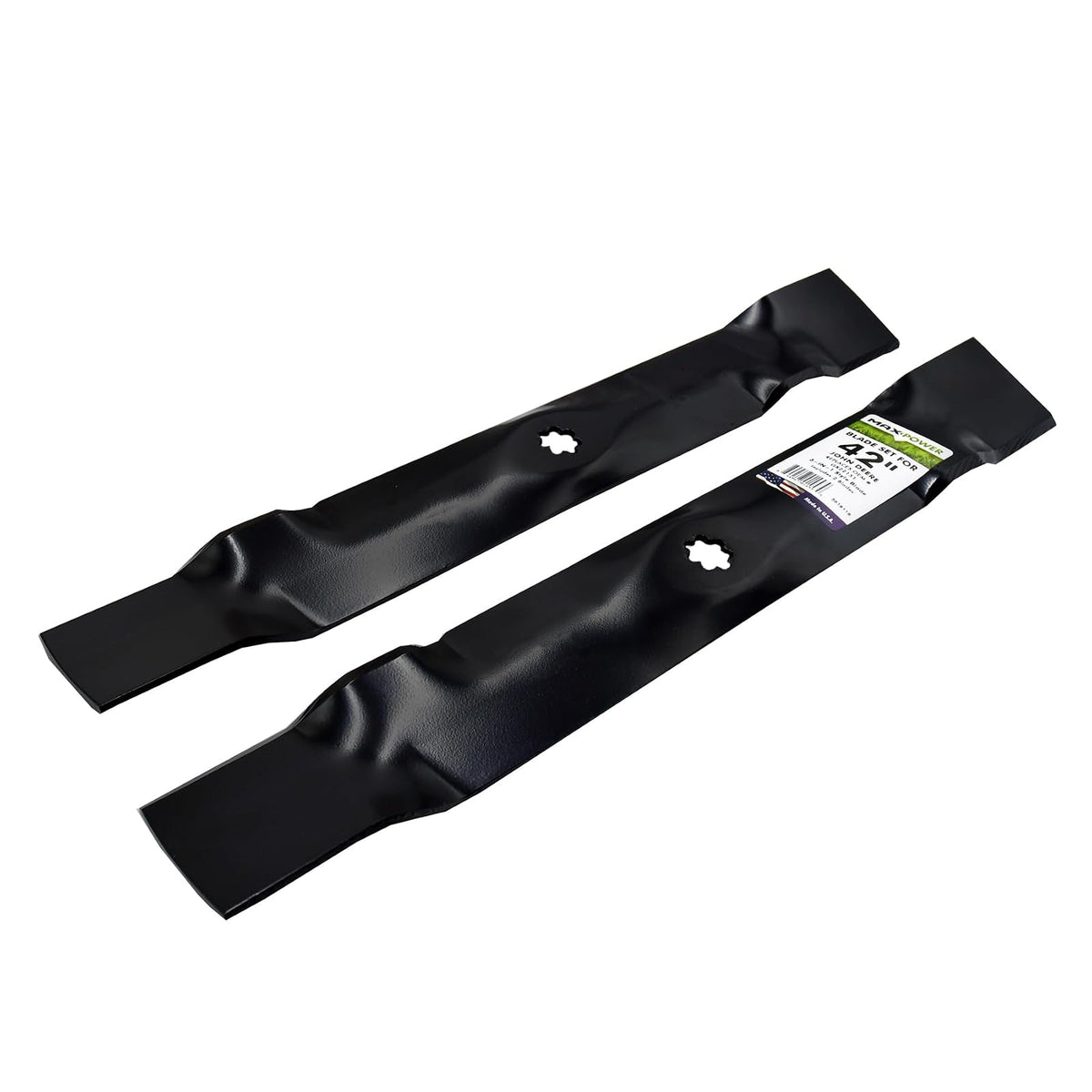 Maxpower 561811 2-Blade Set of 3-N-1 Blades for 42 Inch Cut John Deere Replaces GX22151, GY20850