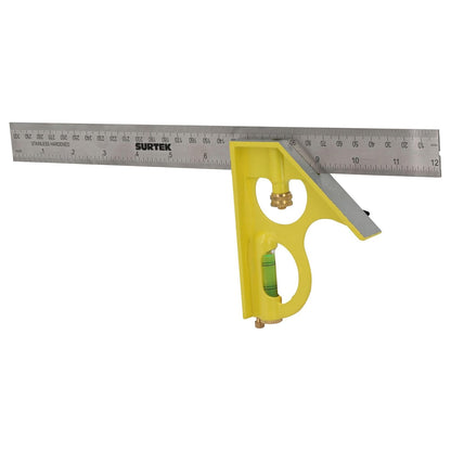 Surtek 122254 Escuadra de Combinación con Mango Zamac 12"
