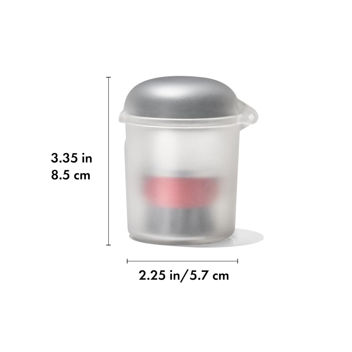 OXO - Cepillo para Polvo dispensador de jabón de Cocina para Exteriores con Estuche de Almacenamiento