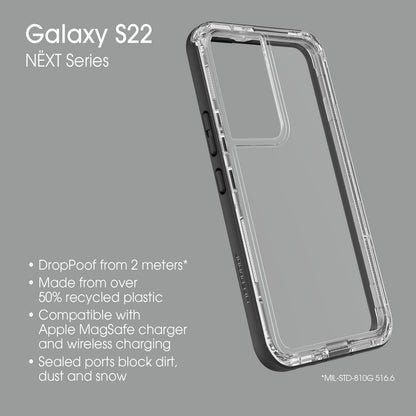 OtterBox LifeProof - Funda para Galaxy S22 (Transparente/Morado)