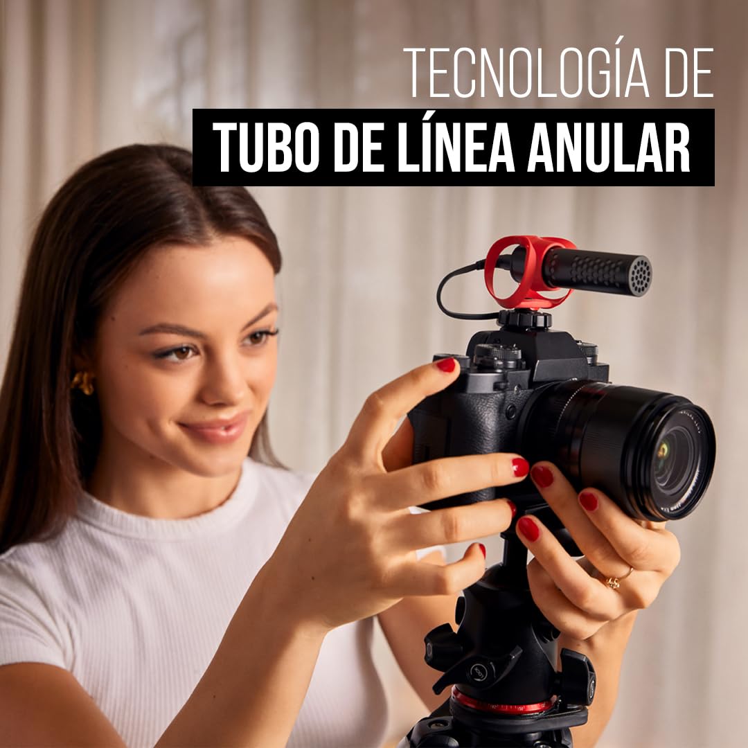 RØDE VideoMicro II Micrófono Shotgun | Compacto Para Cámara y Móvil, 3.5mm TRS, Sin Batería, Montura HELIX y Parabrisas