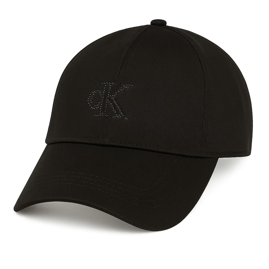 Calvin Klein Canvas W/Embossed Monogram Stitch Cap Gorra de béisbol Mujer - Talla Única - Negro
