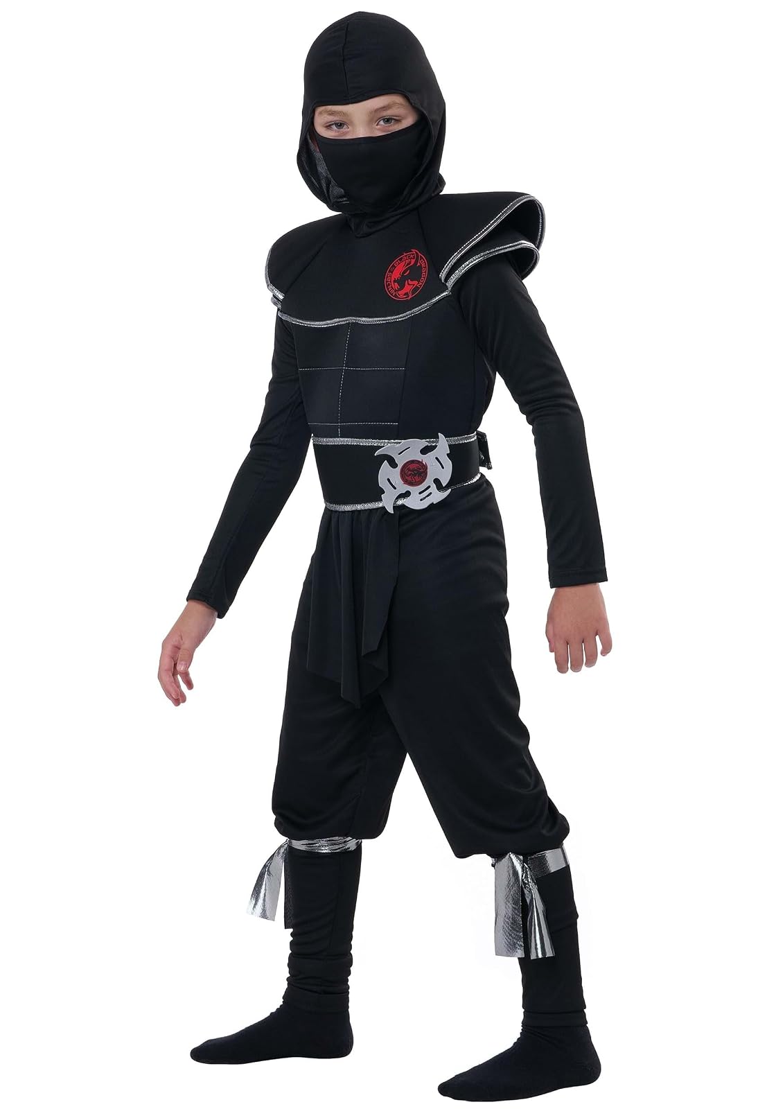 Disfraces de California Ninja Warrior – Niño Disfraz, Negro, Pequeño
