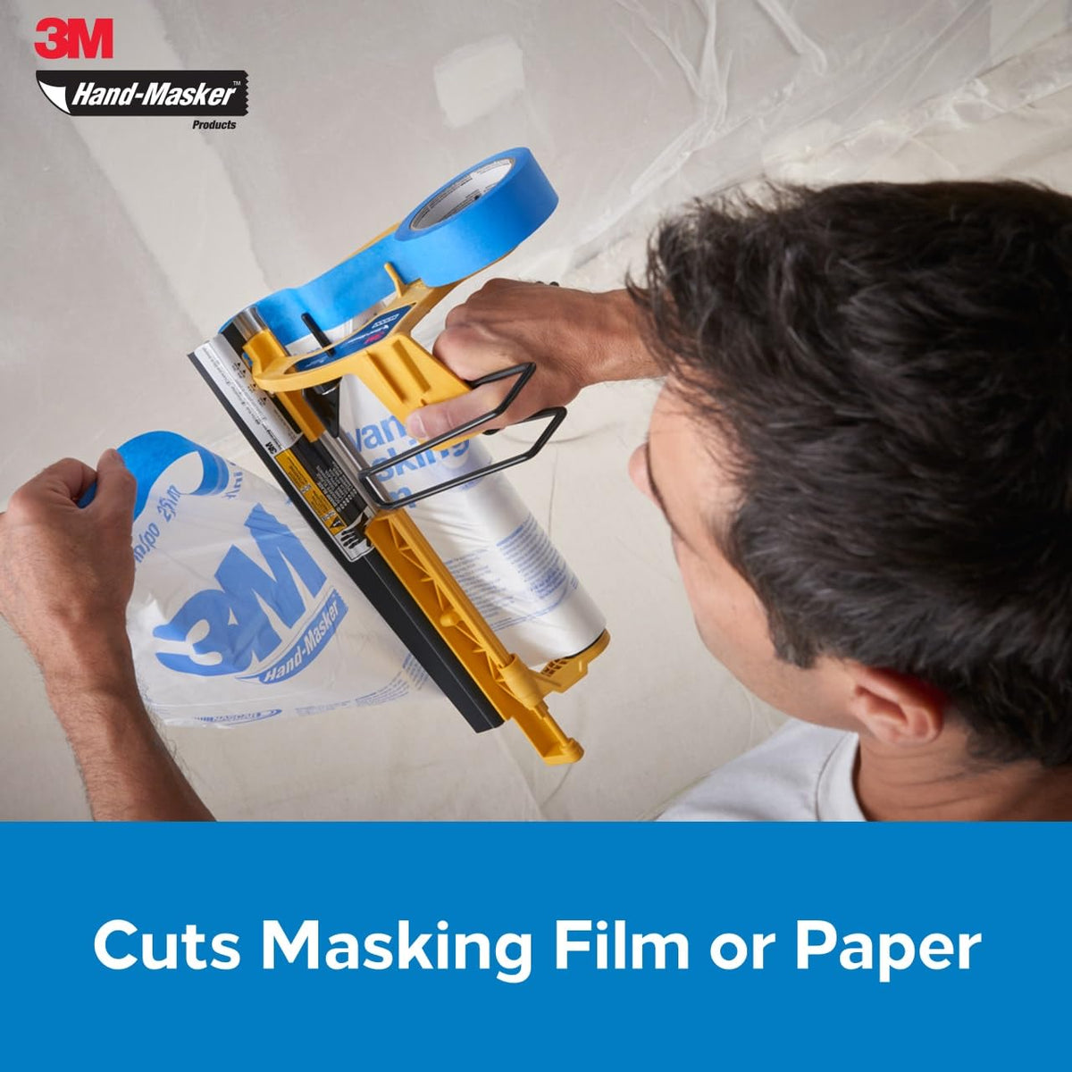 3M Hand-Masker 12-Inch Film Blade | Diseñado para cortar películas de enmascaramiento, hoja de acero inoxidable duradera, ideal para pintores profesionales y