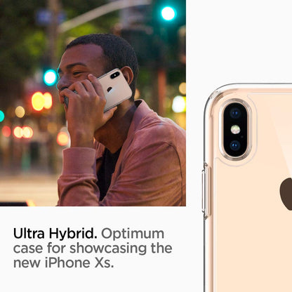 Spigen Estuche Ultra híbrido diseñado para iPhone XS (2018) / Estuche diseñado para iPhone X (2017) Claro como el Cristal
