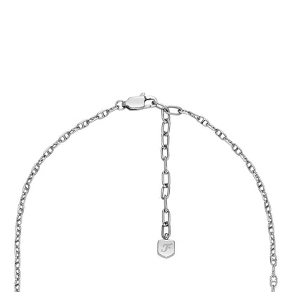 Fossil Collar ja7271040 heritage de acero inoxidable en color plateado para dama
