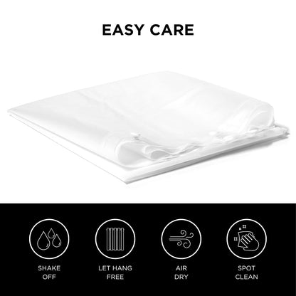 Hookless Peva - Cortina de Ducha de 180 x 188 cm en Frosty
