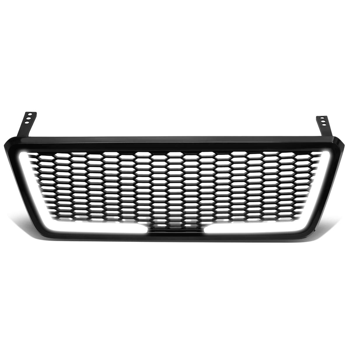DNA MOTORING Malla LED Barra de Luz Delantera para Parachoques para Ford F-150 2004-2008, Negro, GRF-LB-012-BK