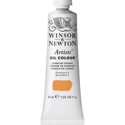 Winsor & Newton Artists' Oil Colour Pintura al Óleo Profesional, 37 ml - Tubo de 37 ml - Naranja (Cadmium Orange)