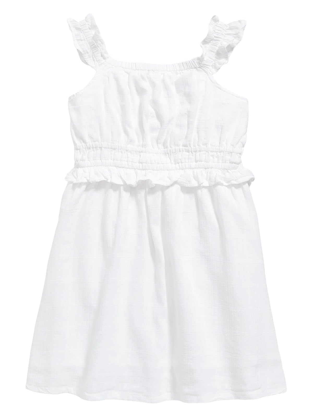 Old Navy Vestido Bebé-Niñas, Blanco, 18-24M
