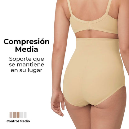9months Faja Postparto y Post Cesárea Compresión Moldeadora para Mujer Calzón Panty Cintura Alta Banda Antideslizante Soporte y Recuperación Abdominal Cómoda Talla CH a XL 3200