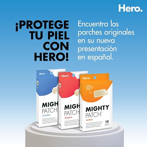 Hero Parches para Acné Mighty Patch Original, Caja con 48 Piezas para Uso de Noche. Absorben las Impurezas en 6 a 8 Horas. Fáciles de Usar y No Contienen Medicamento. Probados Dermatológicamente