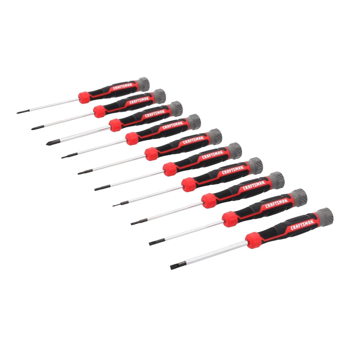CRAFTSMAN Juego de Destornilladores de Precisión de 10 Piezas con Puntas Duraderas (CMHT65140)
