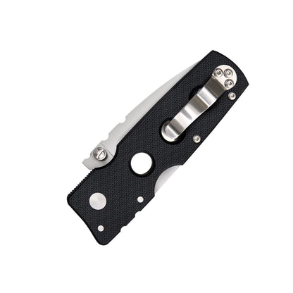 Cold Steel Hold out 3 Pulgadas S35VN Hoja Lisa de 4 Pulgadas con Mango G-10 de Bolsillo para Llevar Diario Cuchillo Plegable con Bloqueo de Triple Anuncio, Clip de Bolsillo