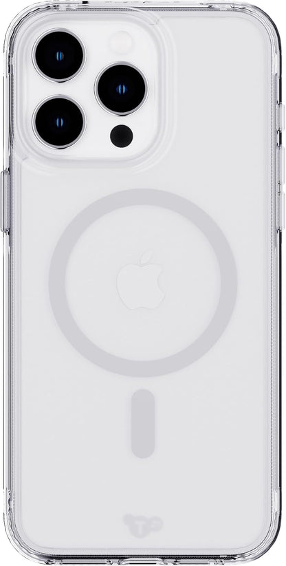 Tech21 EVO - Funda Transparente para iPhone 15 Pro MAX, Compatible con MagSafe, Funda de protección contra Impactos, Transparente