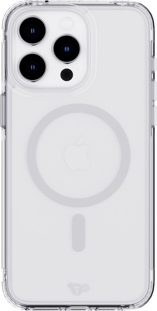 Tech21 EVO - Funda Transparente para iPhone 15 Pro MAX, Compatible con MagSafe, Funda de protección contra Impactos, Transparente