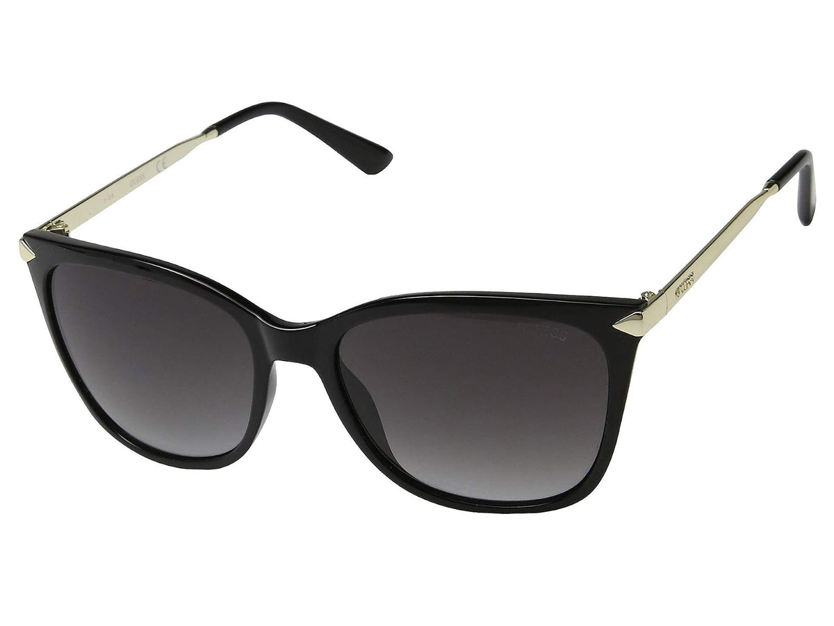 GUESS Gu7538 - Figura rectangular para mujer - Negro - 56 Milímetros