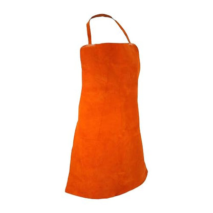 Surtek 137652 Mandil de Carnaza | Unisex, color café/natural, carnaza resistente, protección para soldadura y trabajo pesado