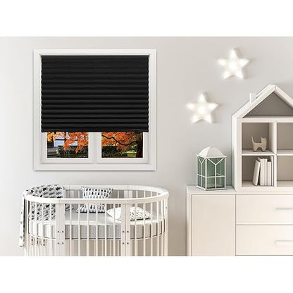Redi Shade - Papel plisado Blackout Original, negro, 36 x 72 pulgadas, paquete de 6