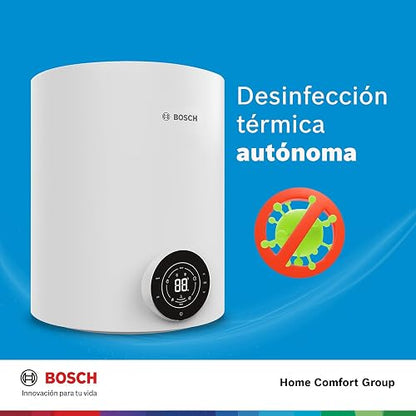 BOSCH, Calentador de agua de depósito Eléctrico, 127V, para 1 regadera, Display Digital SimpeTouch Bosch, 5 modos de uso, compatible con calentadores solares, Capacidad 35L, Modelo Smart Tank