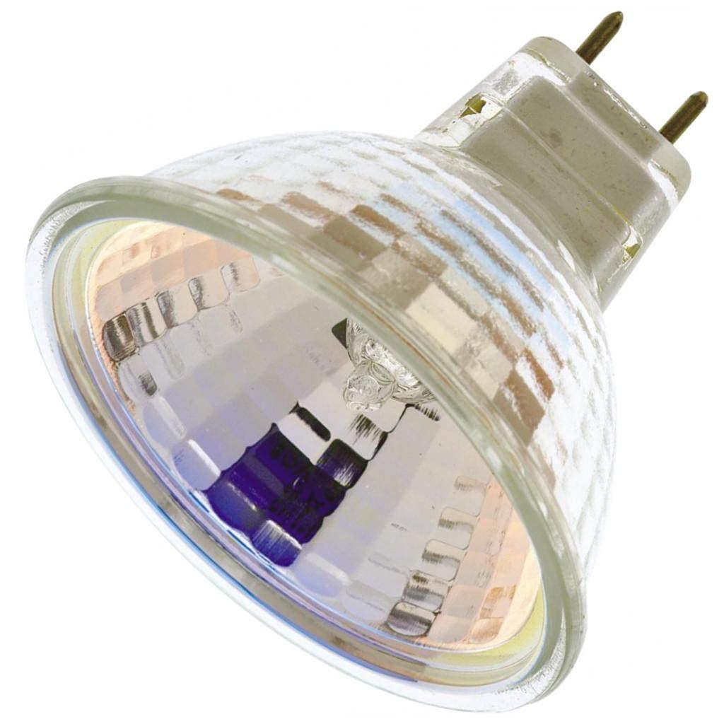 Satco S4627 - Bombilla halógena MR16 con base G8 (35 W, 120 V, 38 haz transparente, con lente