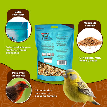 Red Kite Mezcla DE Semillas P/Canarios Y Finches 500 G (Paquete de 2)