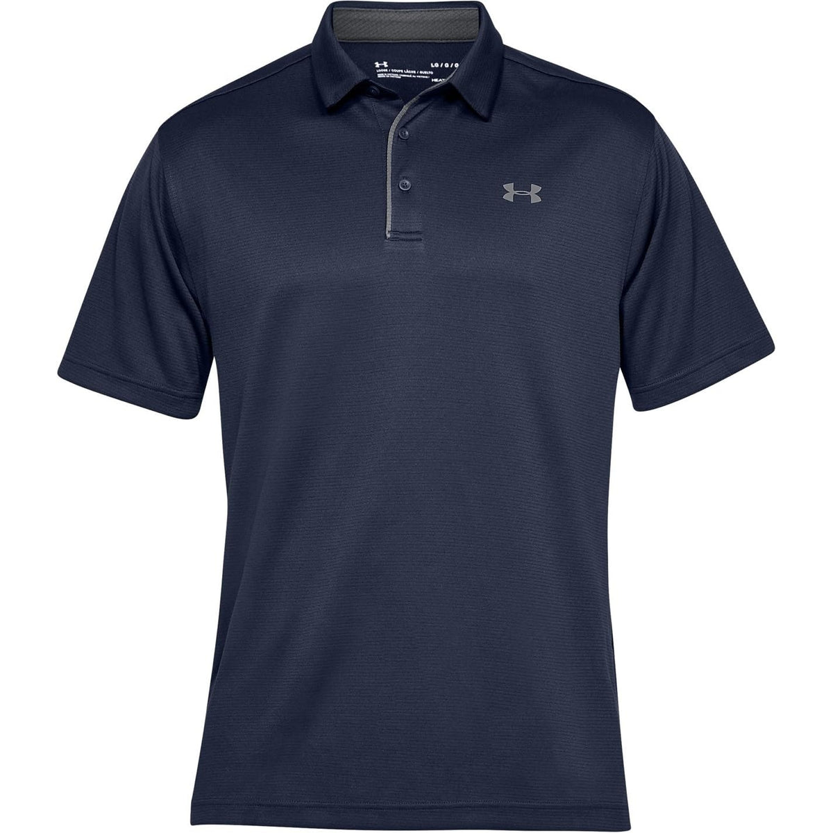 Under Armour Polo de Golf UA Tech para Hombre - XS - azul marino medianoche (410) - grafito