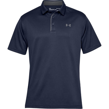 Under Armour Polo de Golf UA Tech para Hombre - XS - azul marino medianoche (410) - grafito
