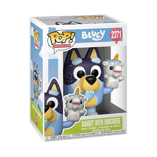 Funko Pop! Animation: Bluey - Bandit with Unicourse - Collectable Vinyl Figure - Gift Idea - Official Merchandise - Toys for Kids & AdultsFans - Model Figure for Collectors and Display