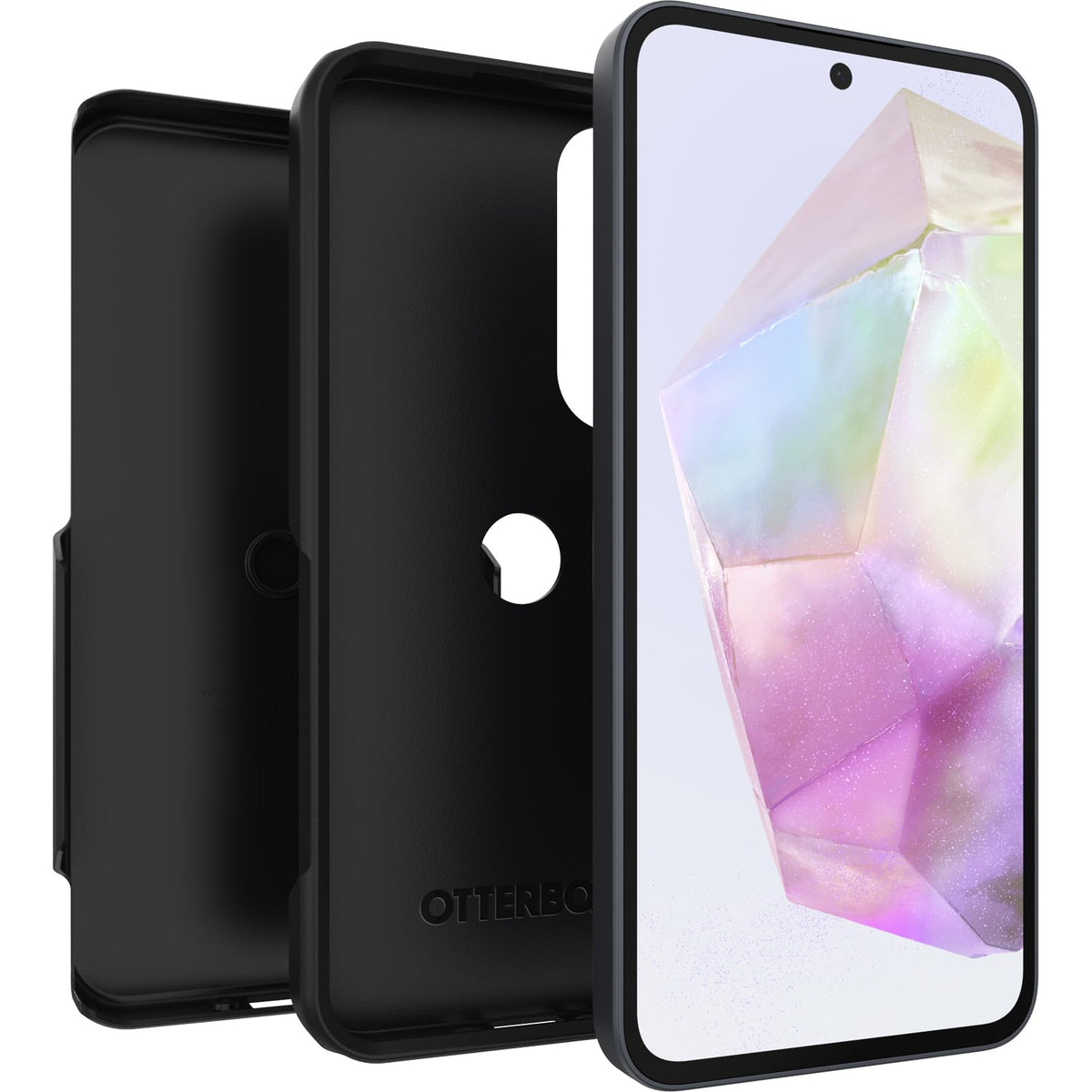 OtterBox - Funda para Samsung Galaxy A35 Commuter Series Lite, Color Negro, Delgado y Resistente, con Acceso Abierto a Puertos y Altavoces (sin Cubiertas de Puertos)