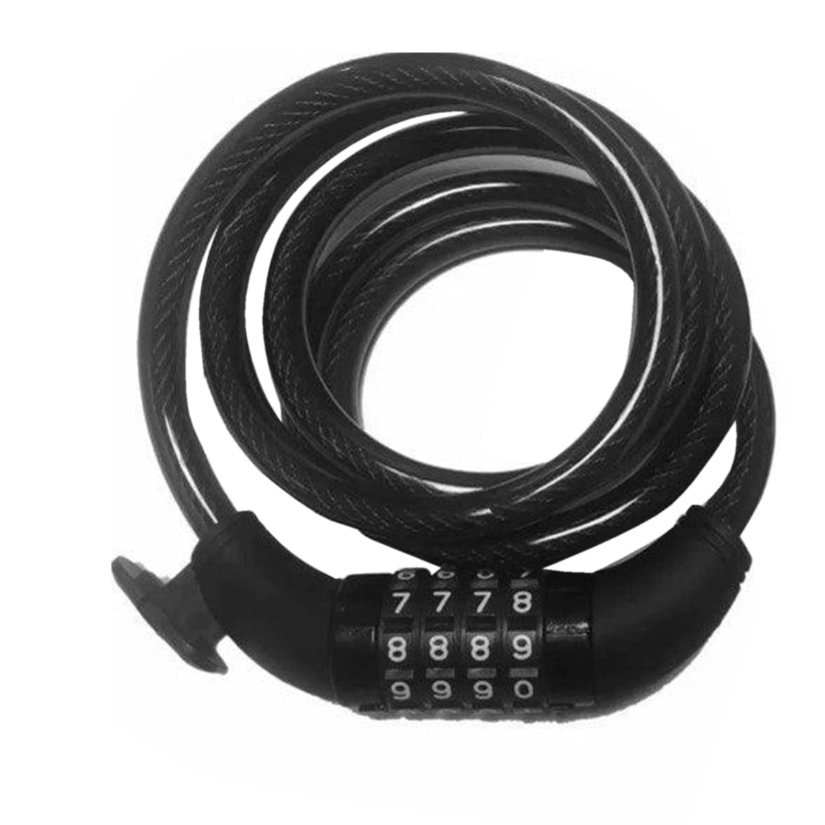 Benotto Candado Espiral 12x1200mm Combinación Negro TY5231