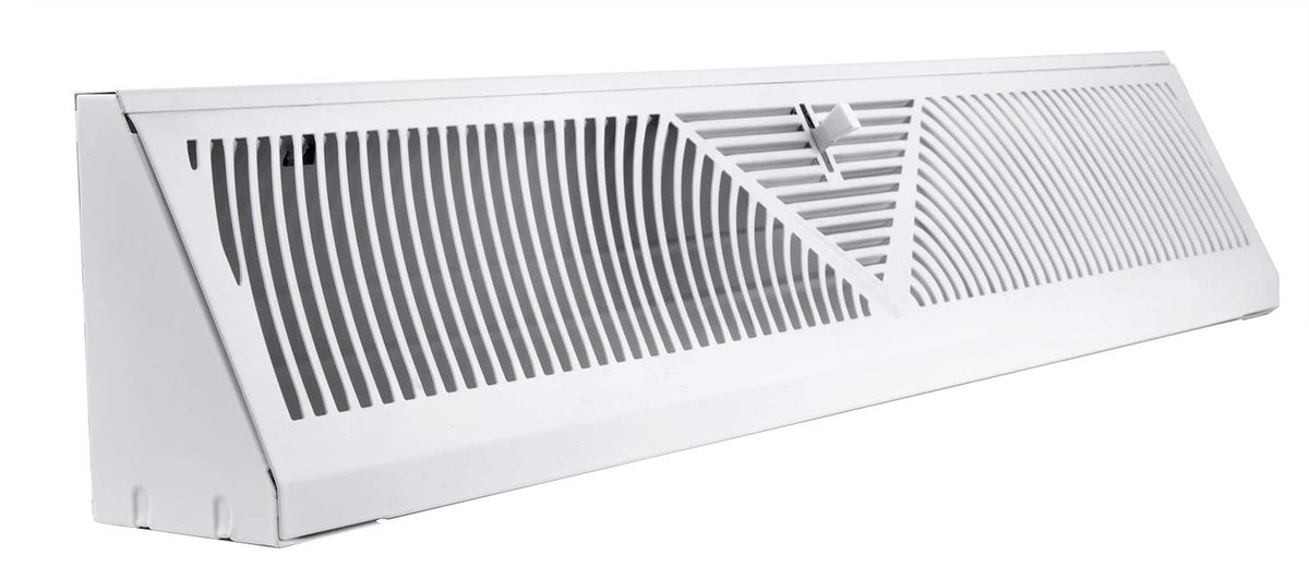 Accord, diseño de Baseboard registro con Sunburst, Classic, 24 pulgadas