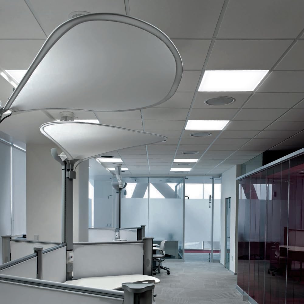 Tecnolite Lámpara LED Empotrado, Lámpara Techo de Oficina, Tipo Panel, Luz de Techo LED Minimalista, 40 W, Luz Blanca 4000 K, 100 - 240 V, 3800 Im,