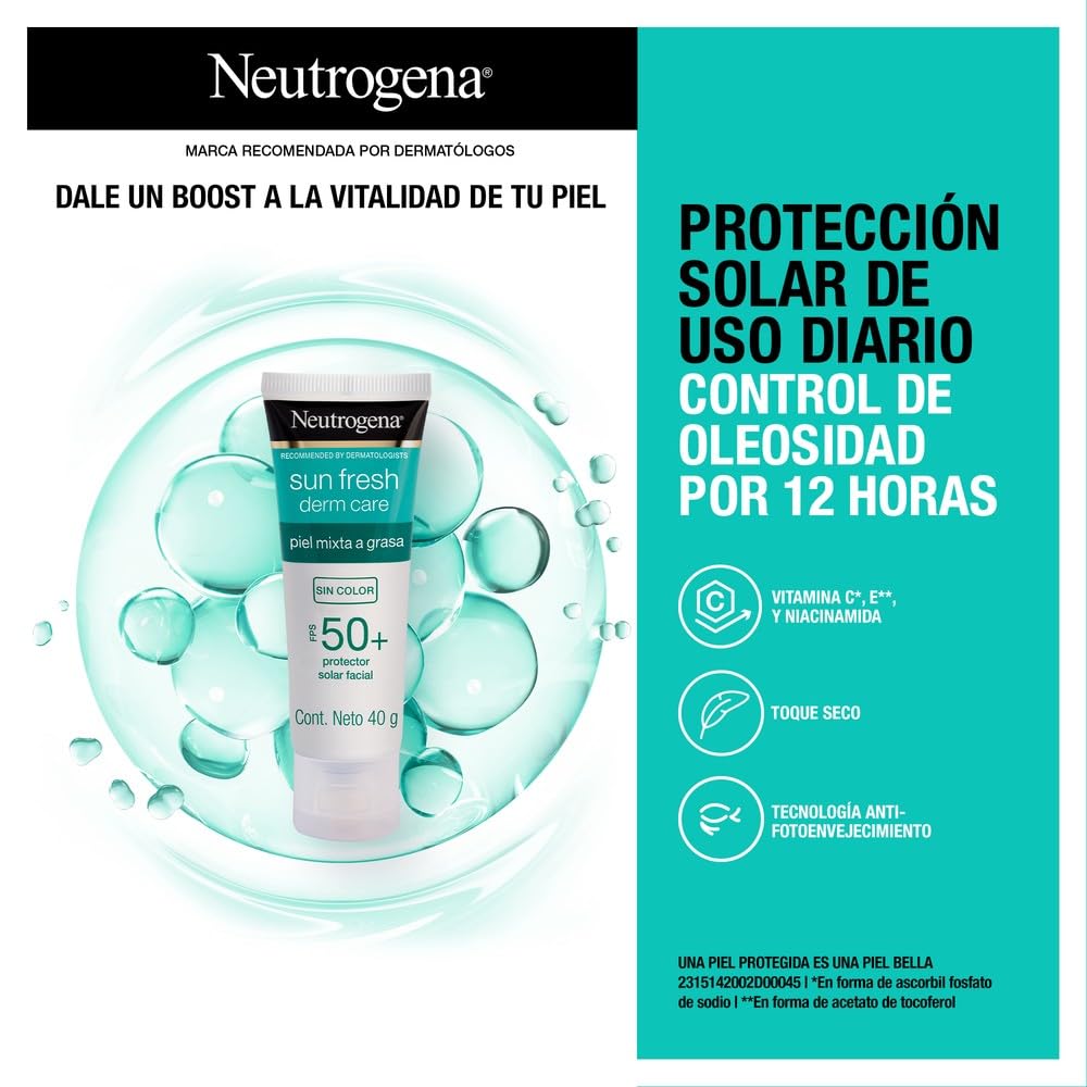 Neutrogena Sun Fresh sin Color FPS50 40G 2 Pack