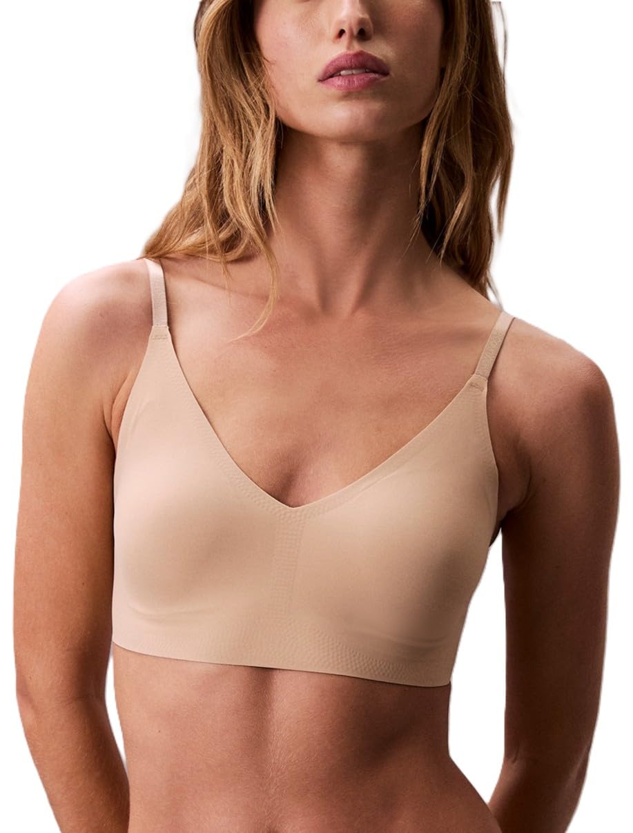 Calvin Klein Invisibles Bralette Triangular con Forro Ligero - Bare - CH