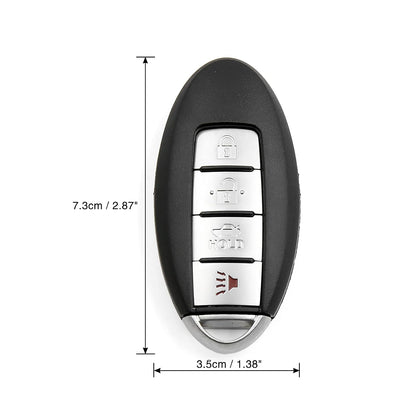 uxcell Carcasa de Repuesto para Llave de Mando a Distancia 4 Botones KR55WK48903 para Nissan Altima 2007-2012
