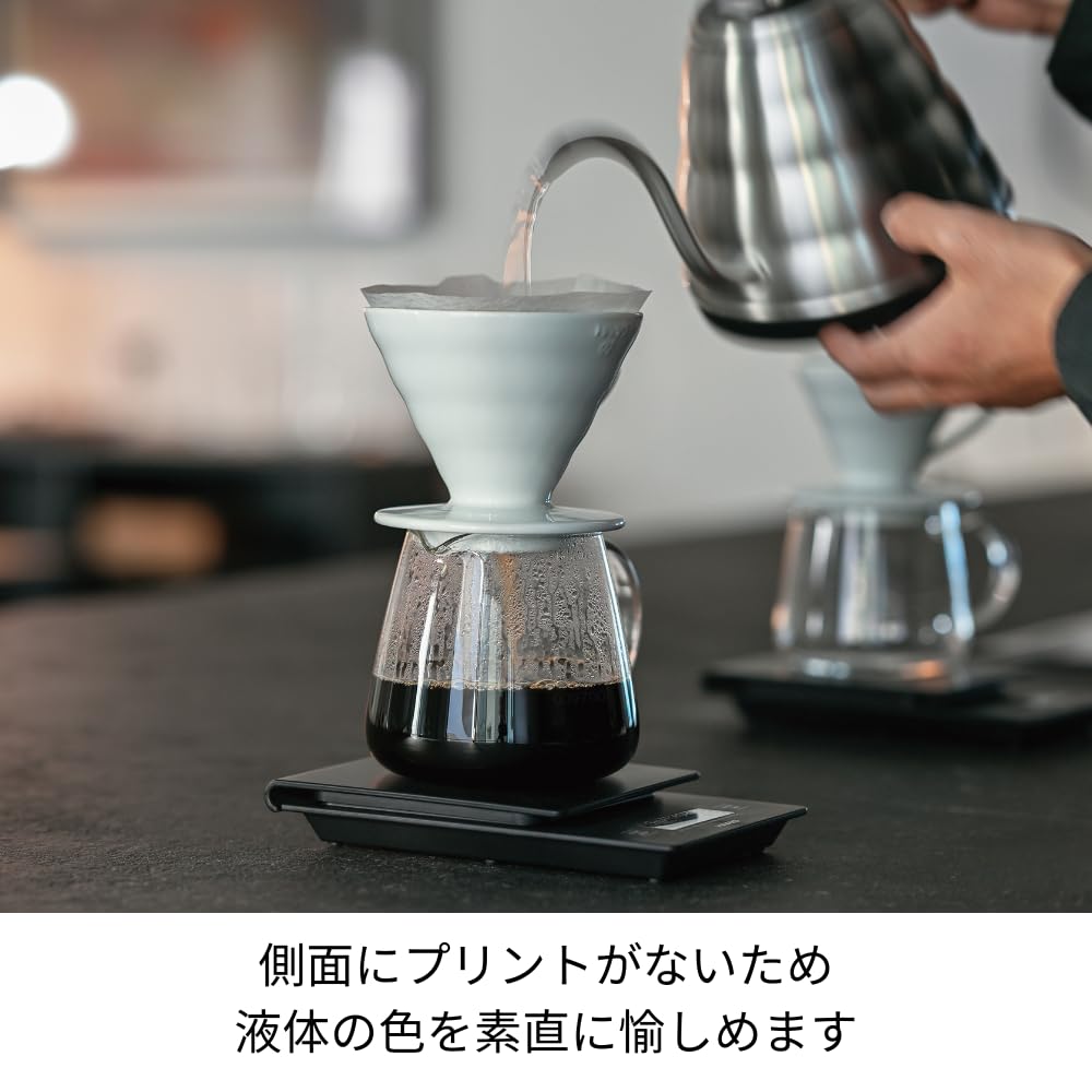 HARIO V60 VBS-60 - Servidor barista transparente de 600 ml, 1-5 tazas, apto para microondas, japonés VBS-60