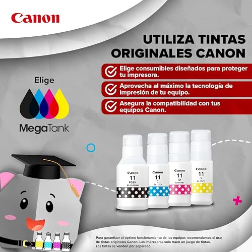 Canon Impresora Multifuncional Wi-Fi G3170 de Tanque de tintas, Alto Rendimiento