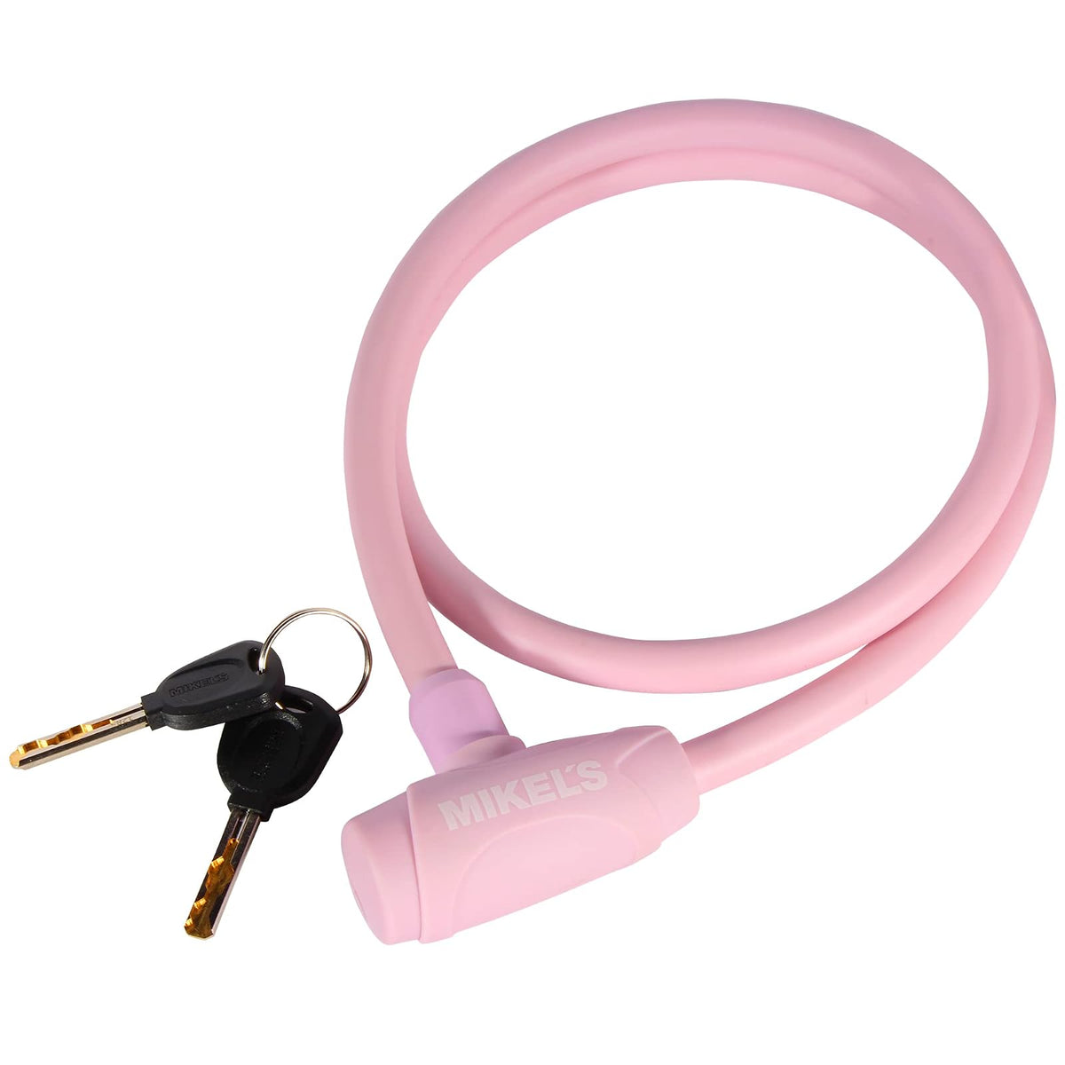 MIKEL´S - Mikel's C-121R Cable Candado con Llaves, Color Rosa, 1 mt