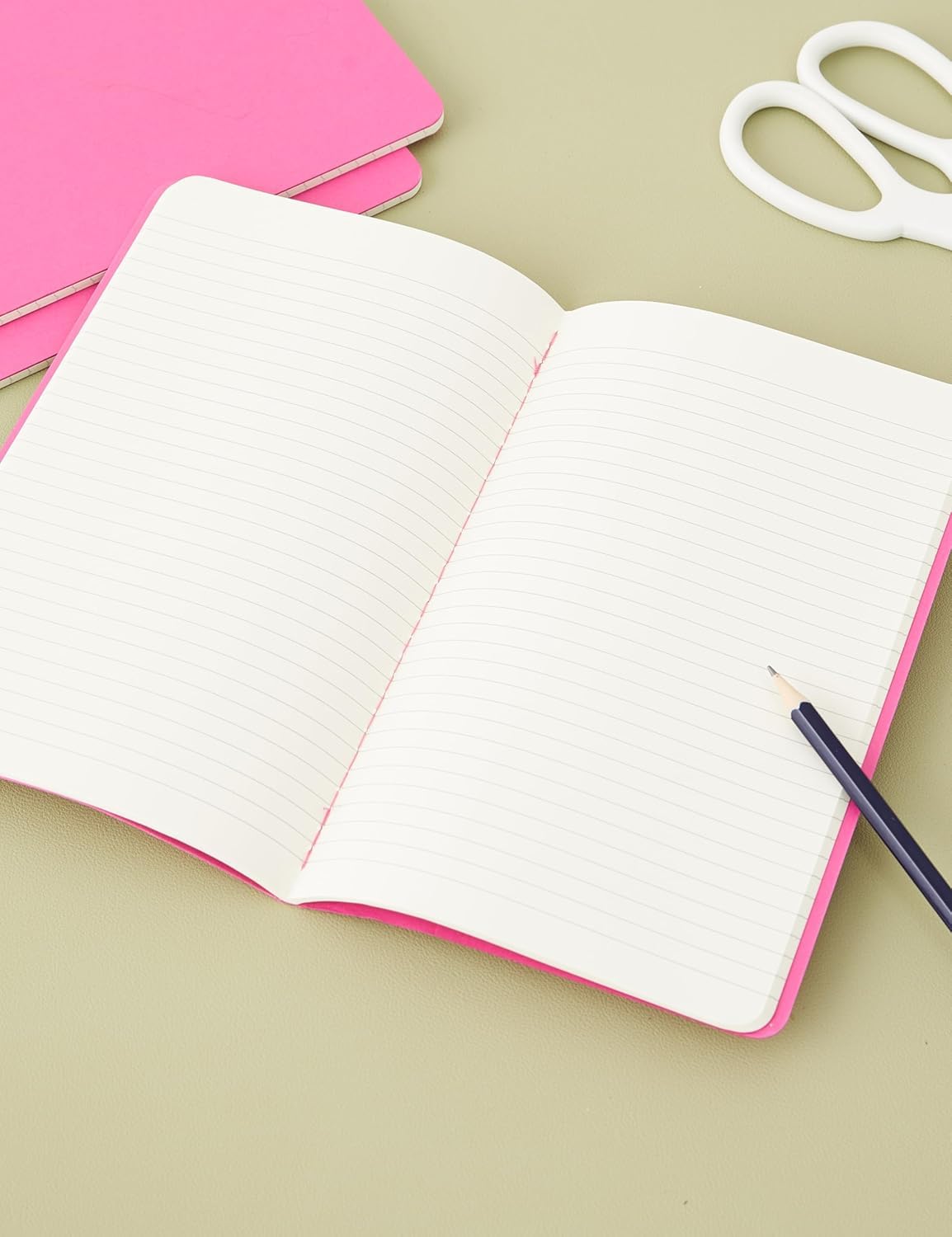 Moleskine Cahier Journal, Large, Ruled, Kinetic Pink (8.25 X 5)