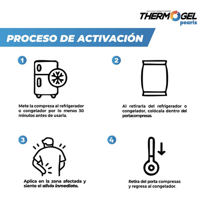Thermo Gel Pearls Compresa Térmica para Frío Grande