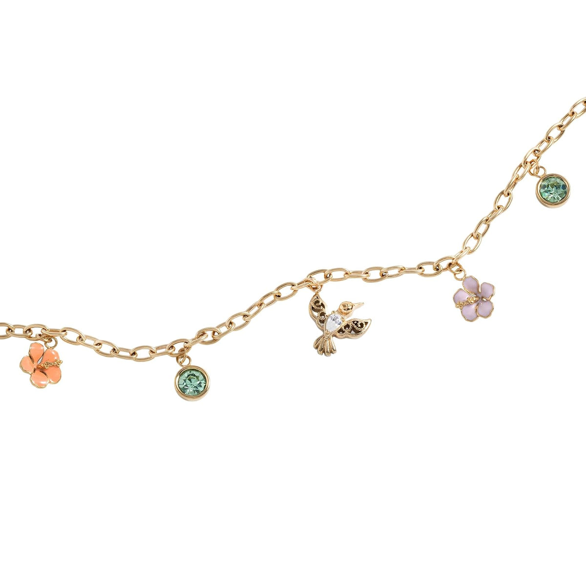 Alex and Ani Hummingbird Multicharm Adjustable Anklet