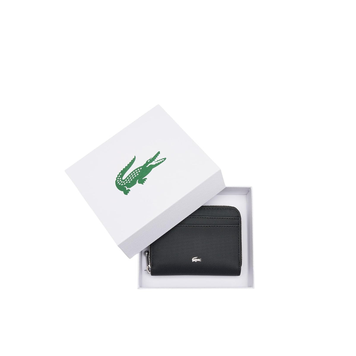Lacoste Cartera Monedero Daily City | Negro, 11.5 x 8.5 x 3 cm, lona