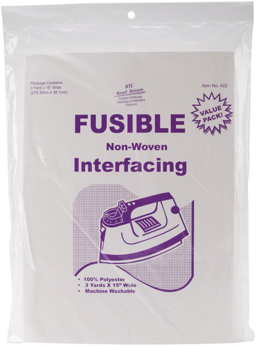 HTC 422 Fusible Non-Woven Interfacing, 15-Inch by 3-Yard, White