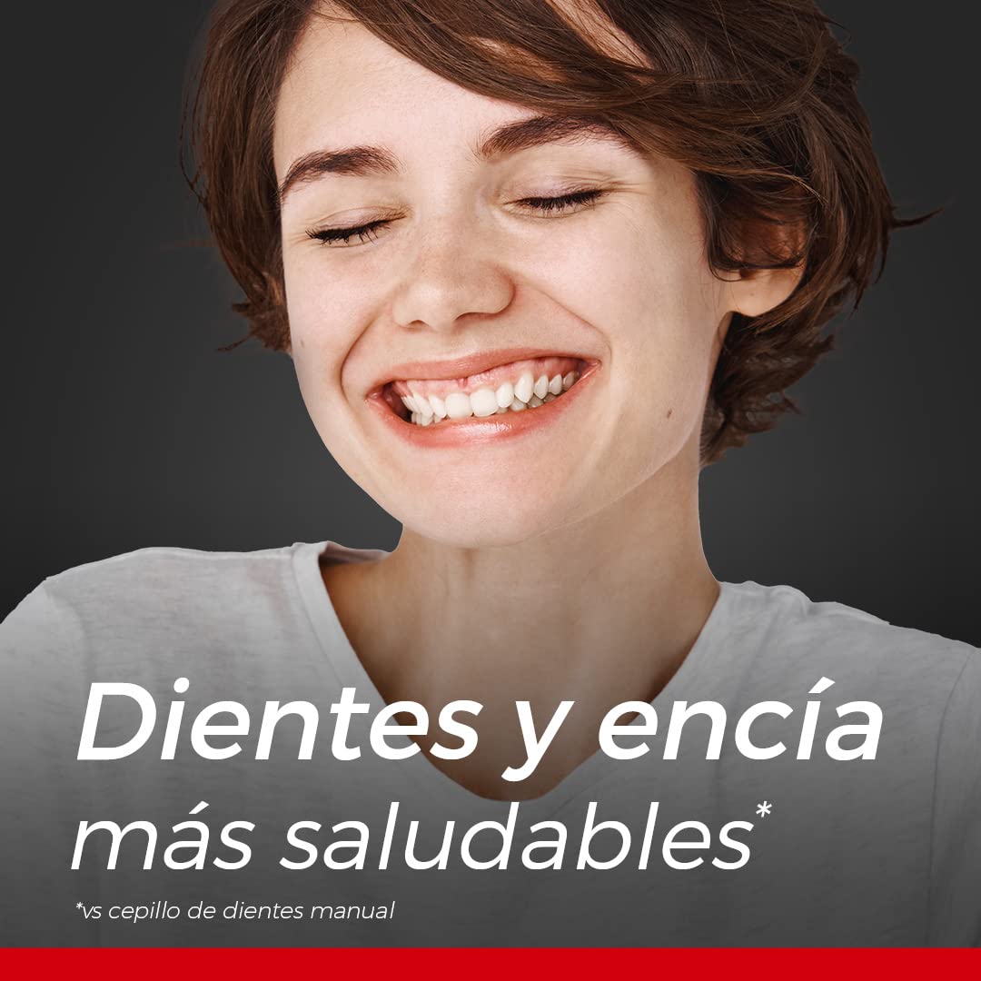 Philips Colgate Cepillo Dental Eléctrico SonicPro 10 con 4 Repuestos | Remueve 200% Más Placa, 31.000 Movimientos por Minuto, Cuidado Suave y Efectivo, 1 Modo de Cepillado: Clean