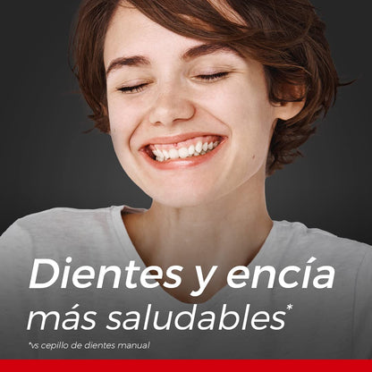 Philips Colgate Cepillo Dental Eléctrico SonicPro 10 con 4 Repuestos | Remueve 200% Más Placa, 31.000 Movimientos por Minuto, Cuidado Suave y Efectivo, 1 Modo de Cepillado: Clean