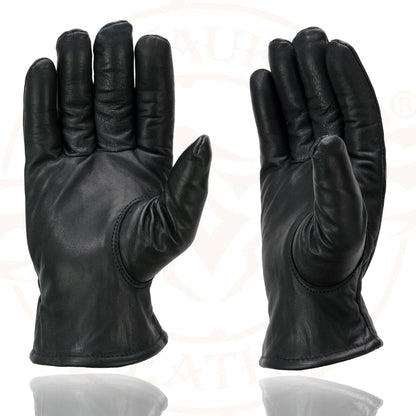Milwaukee Leather Guantes de Piel SH734 para Motocicleta con Forro Térmico Talla L Negro
